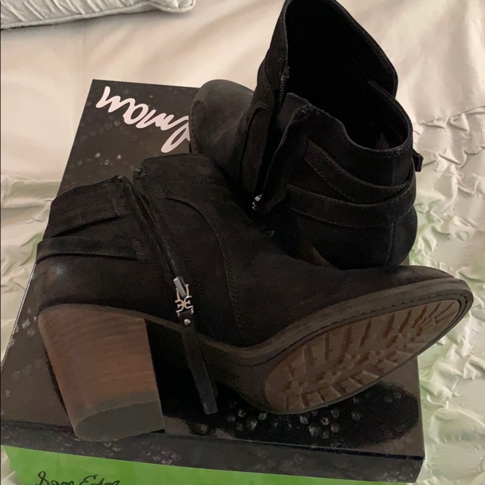 Sam Edelman Morgon ,black leather booties 8,5 - Picture 6 of 7